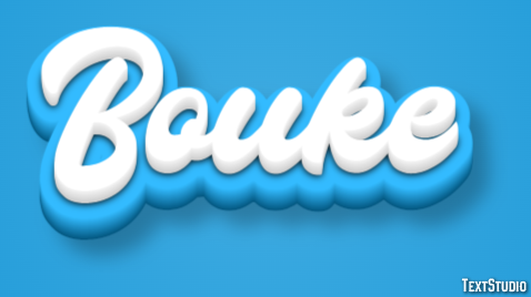 Bouke Tekst effect