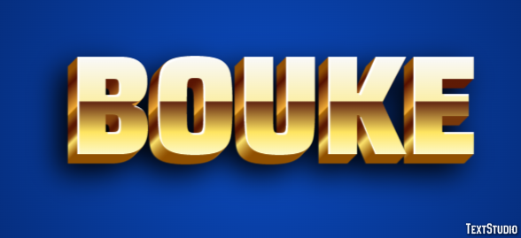 Bouke Tekst effect