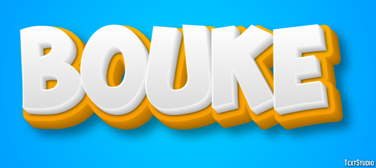Bouke Tekst effect