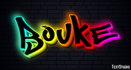 Bouke Tekst effect