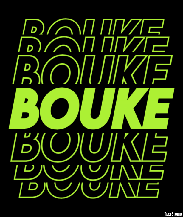 Bouke Tekst effect