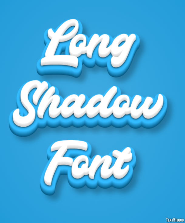 Long Shadow Font Text Effect