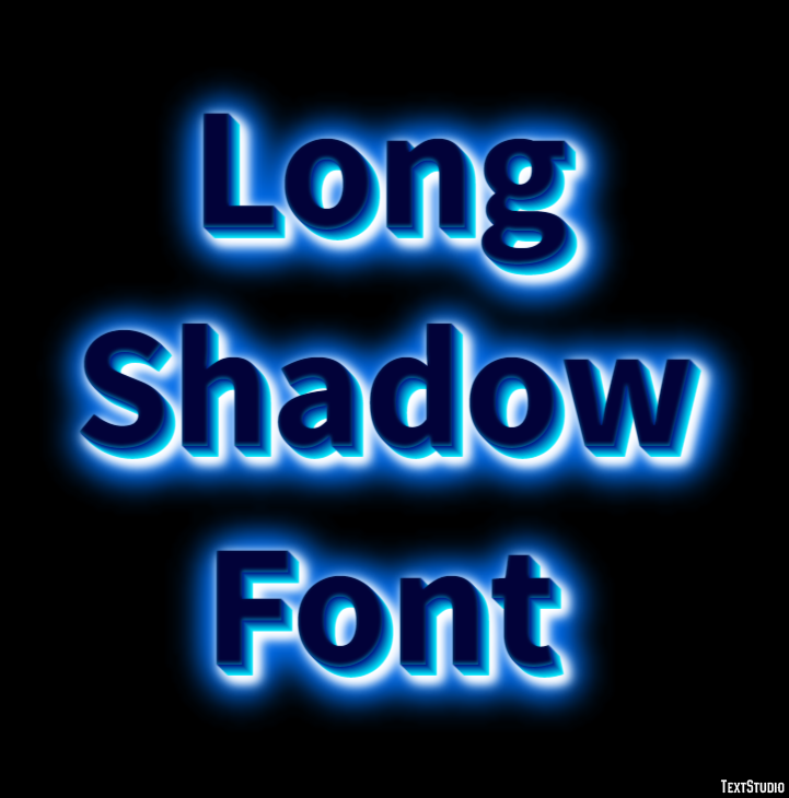 Long Shadow Font Text Effect