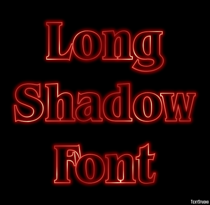 Long Shadow Font Text Effect