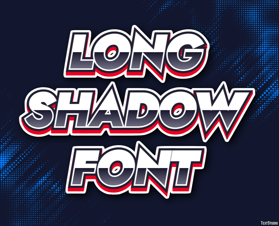 Long Shadow Font Text Effect