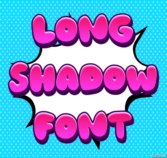 Long Shadow Font Text Effect