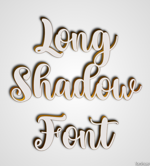 Long Shadow Font Text Effect