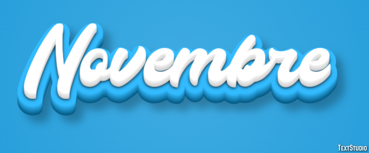 Novembre テキスト効果