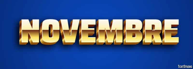 Novembre Text Effect