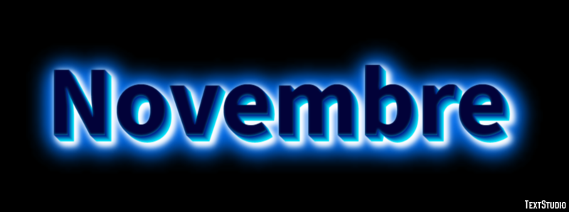 Novembre Efecto de Texto