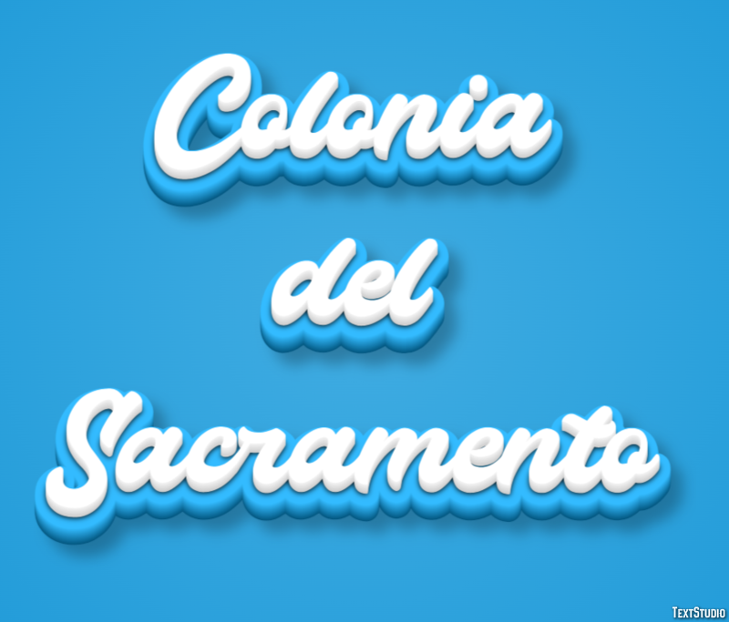 Colonia del Sacramento Efekt tekstowy