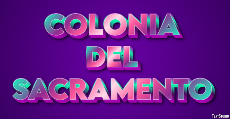 Colonia del Sacramento Effetto testo