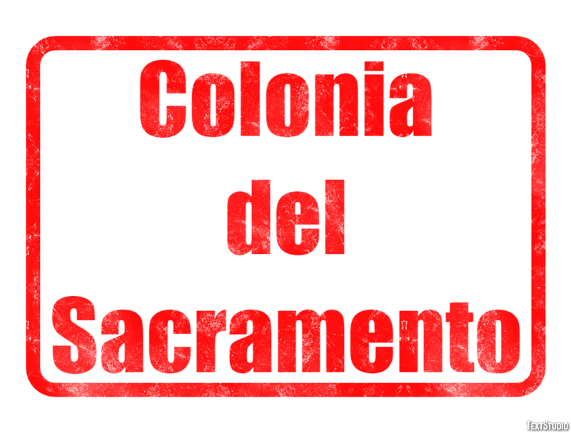 Colonia del Sacramento Efekt tekstowy