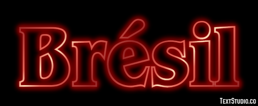 Brésil Text effect