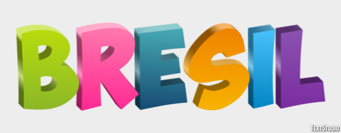 Brésil Text Effect