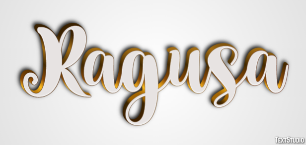 Ragusa Efekt tekstowy