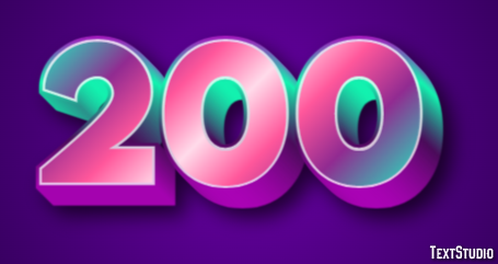 200 Text Effect