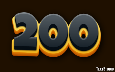 200 Text Effect