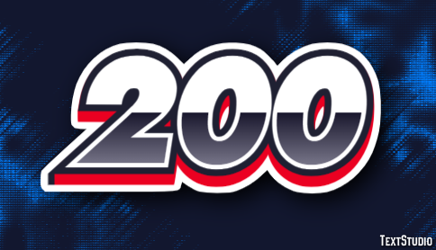200 Efeito de texto