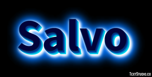 Salvo Effetto testo