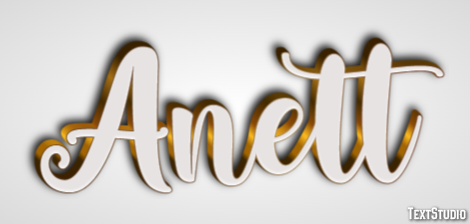 Anett Text effect