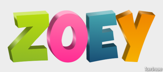 Zoey Efekt tekstowy