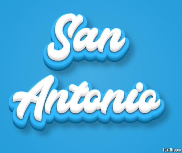 San Antonio Effetto testo