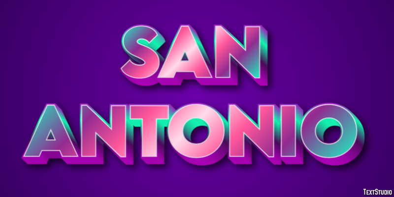 San Antonio Effetto testo