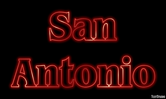 San Antonio Effetto testo