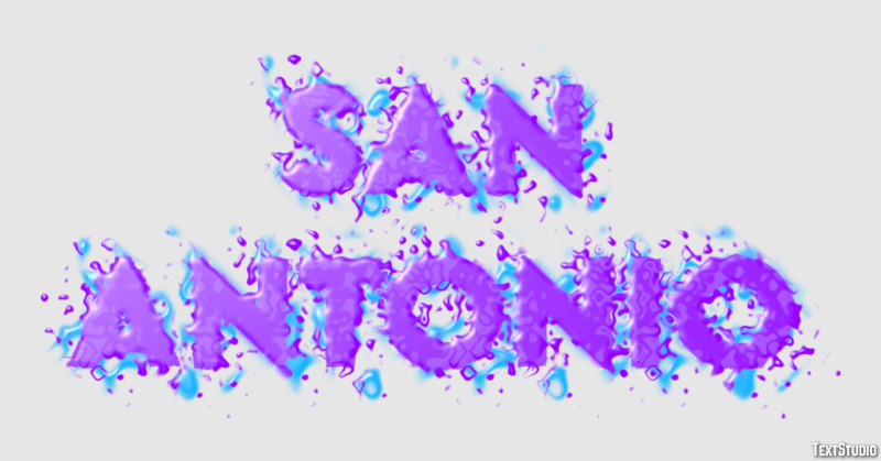 San Antonio Efeito de texto