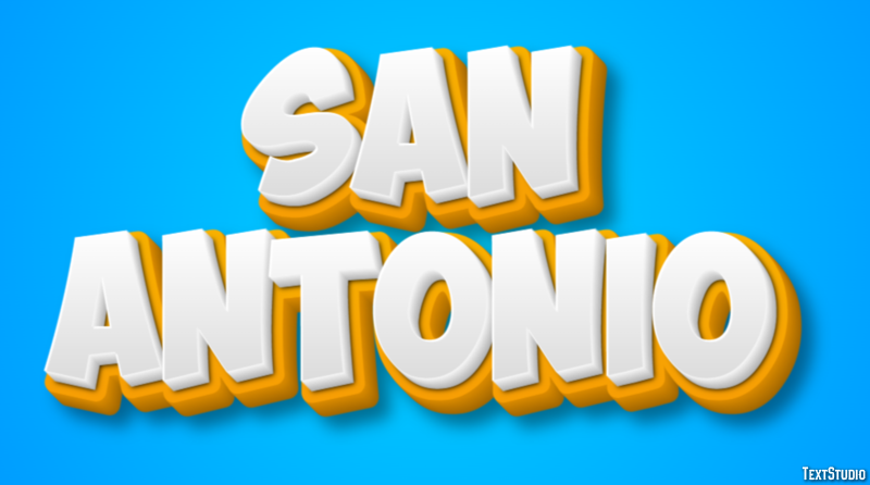San Antonio Efeito de texto