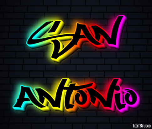 San Antonio Effetto testo