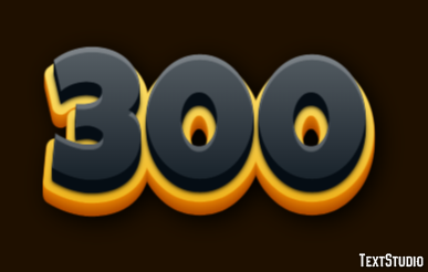 300 Text Effect