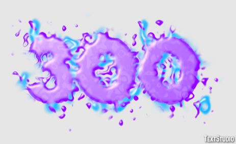 300 Text Effect
