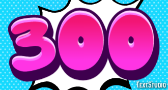 300 Text Effect