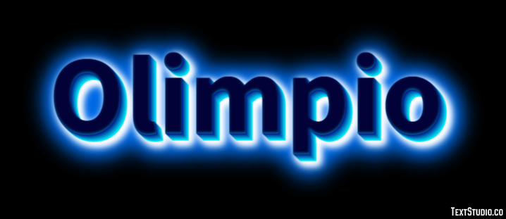 Olimpio Effetto testo