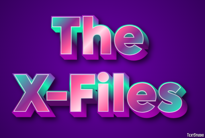 The X-Files Tekst Effect