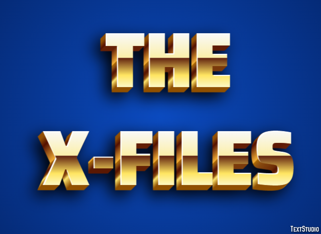 The X-Files Tekst Effect