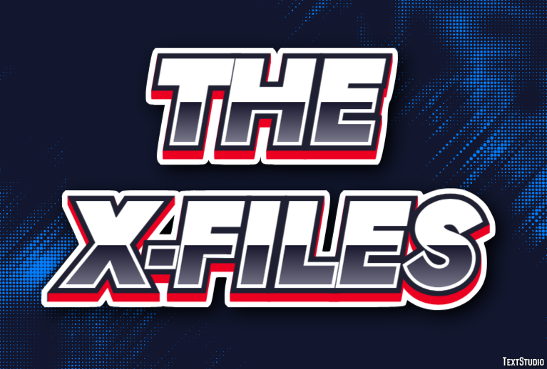 The X-Files Tekst effect