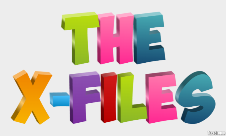The X-Files Tekst Effect