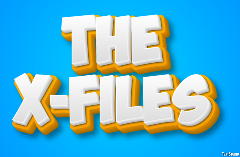 The X-Files Tekst Effect