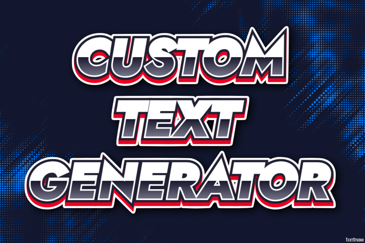 Custom Text Generator Effetto testo