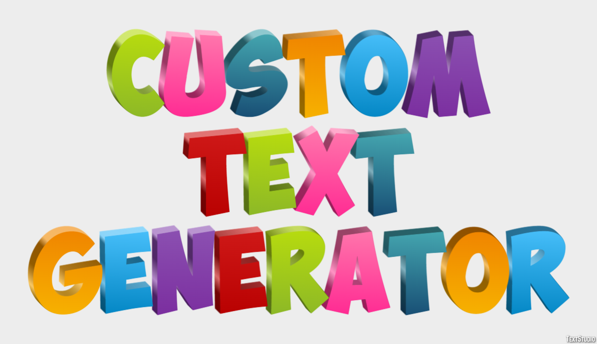 Custom Text Generator Эффект текста