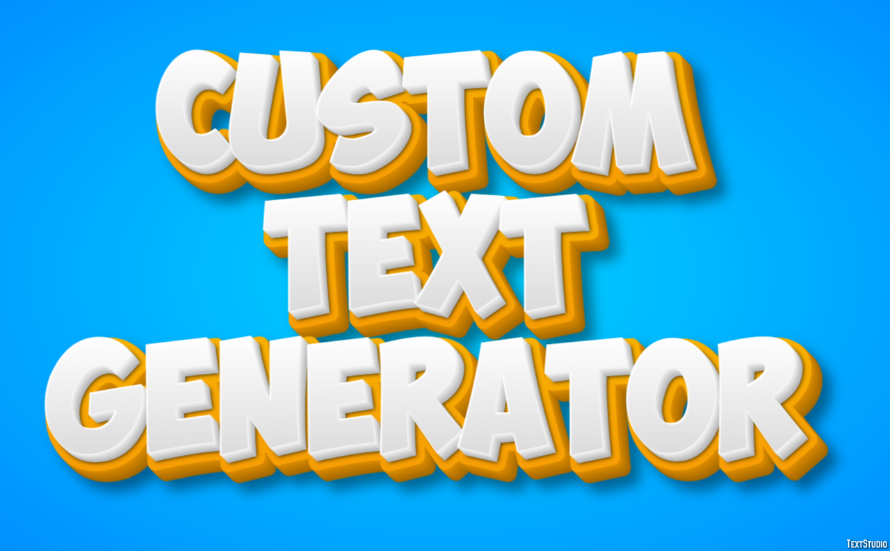 Custom Text Generator Tekst effect