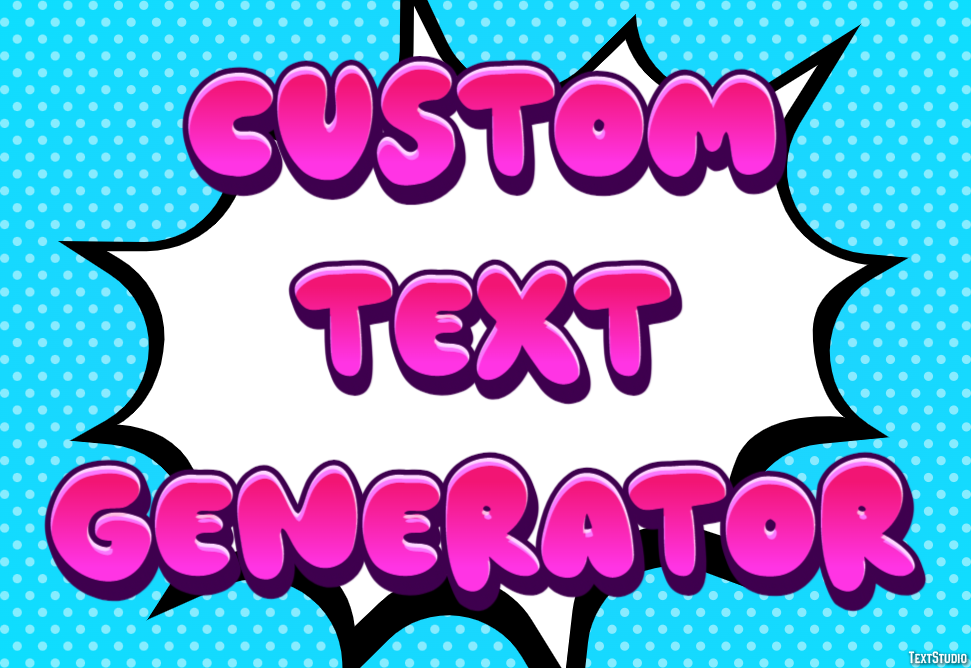 Custom Text Generator Effetto testo