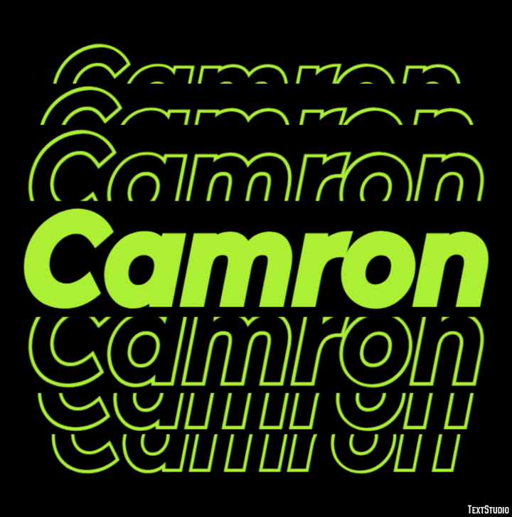 Camron Texteffekt