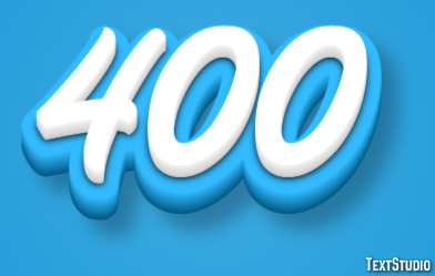 400 Text Effect