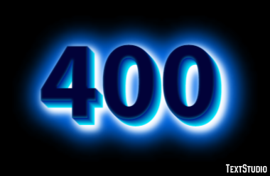 400 Effet de Texte