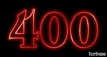 400 Text Effect