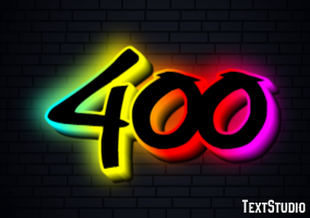400 Text Effect